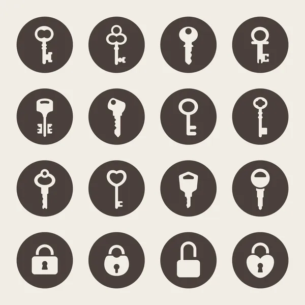 Key icon set — Stock Vector