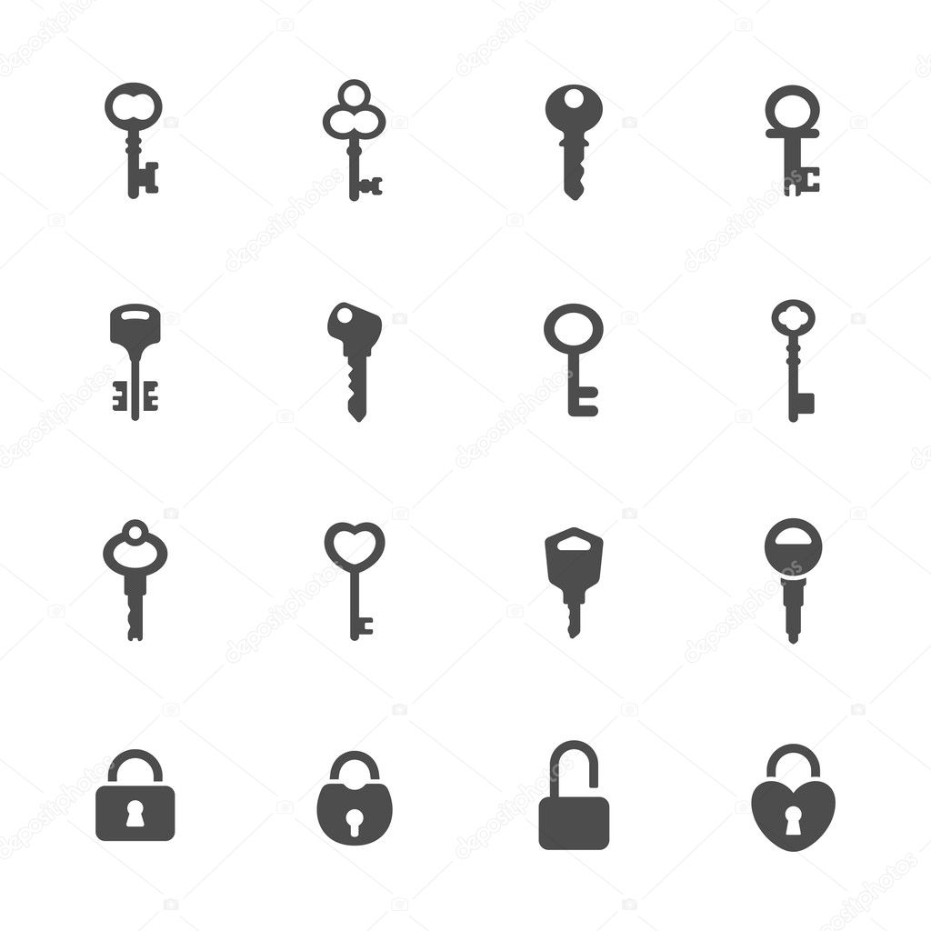 Key icon set