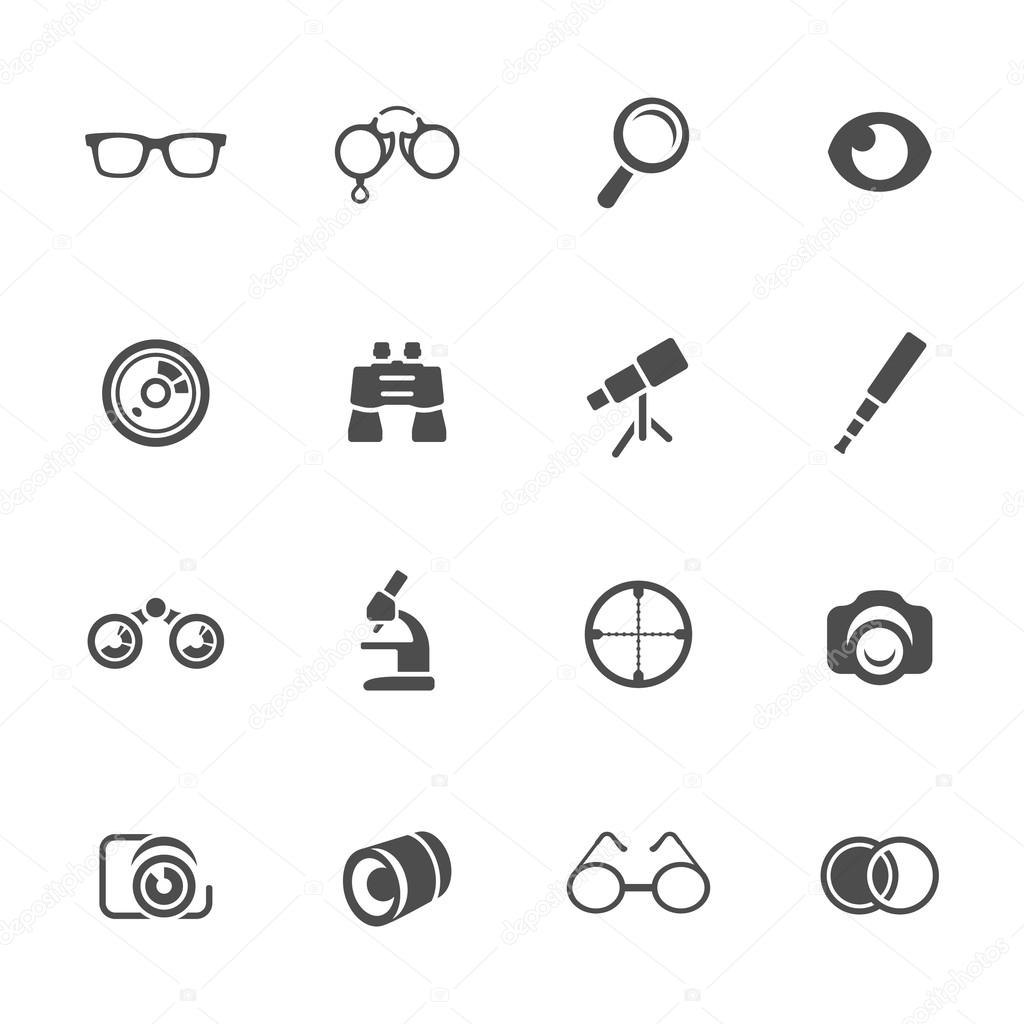 Optical icon set