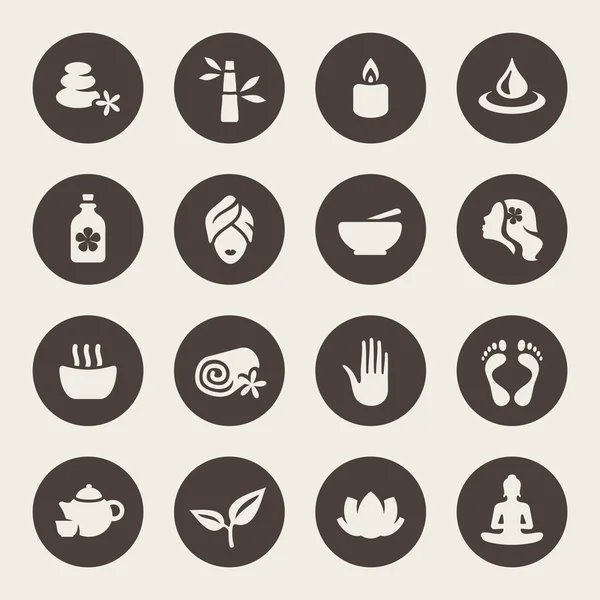 Set de iconos Spa — Vector de stock