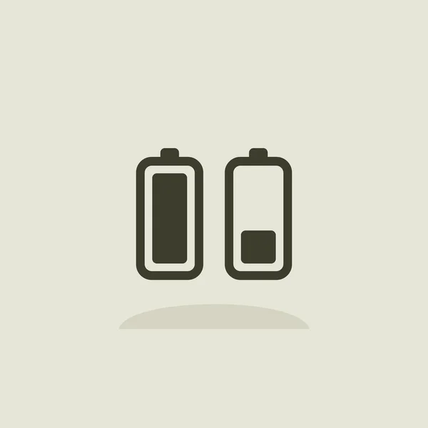 Ícone indicadores de bateria — Vetor de Stock