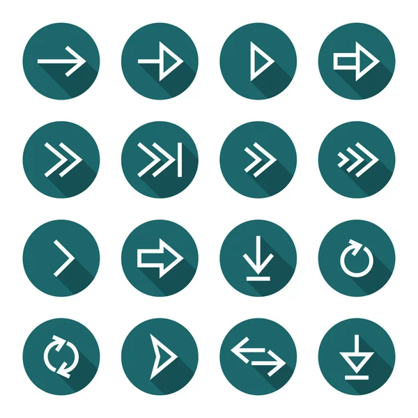 Arrow icon set — Stock Vector