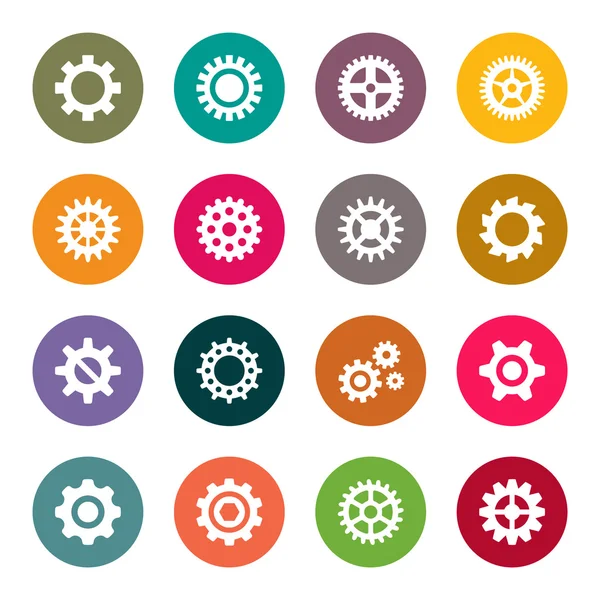 Gear icon set — Stock Vector