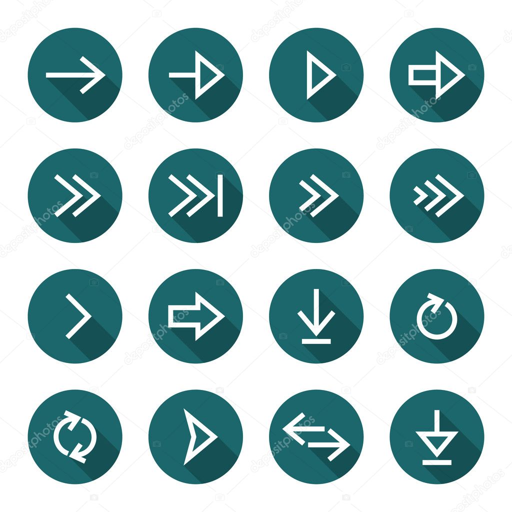 Arrow icon set