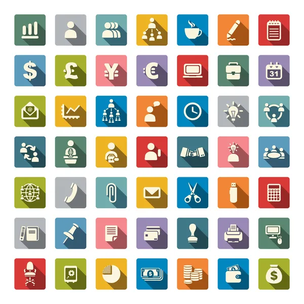 Iconos de negocios — Vector de stock