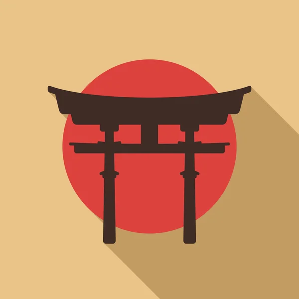 Japoński bramy — Wektor stockowy