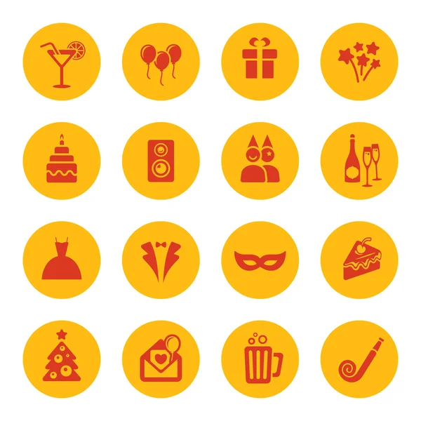 Party icons — Stock Vector