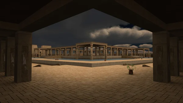 神の ra の宮殿 — ストック写真