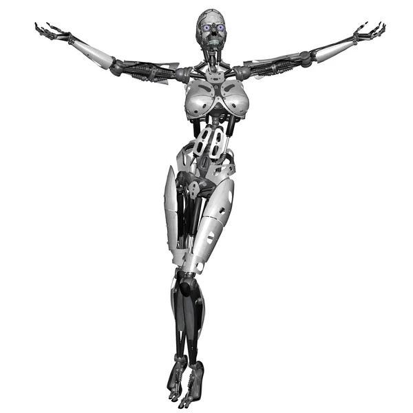 Cyborg donna — Foto Stock