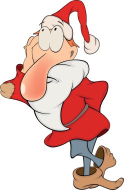 gnome. Noel Baba. çizgi film