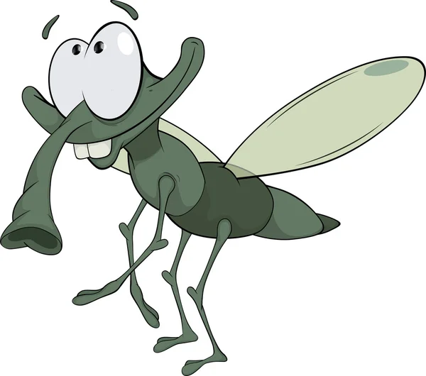 Zöld rovarok rajzfilm — Stock Vector