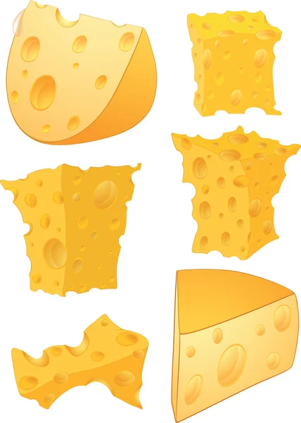 Cheese clip art — Stock Vector