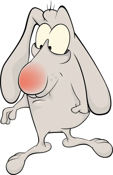 ウサギの漫画 — ストックベクタ