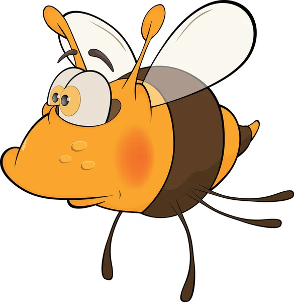 Bee. Cartoon — Stock vektor