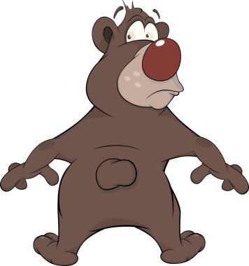 boz ayı. çizgi film