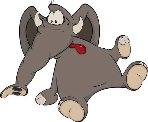 El ternero elefante — Vector de stock