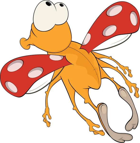 一个童话故事的瓢虫。卡通 — 图库矢量图片