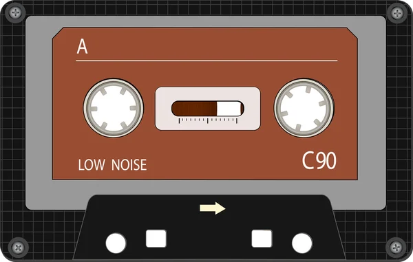 Cinta de casete de audio — Vector de stock