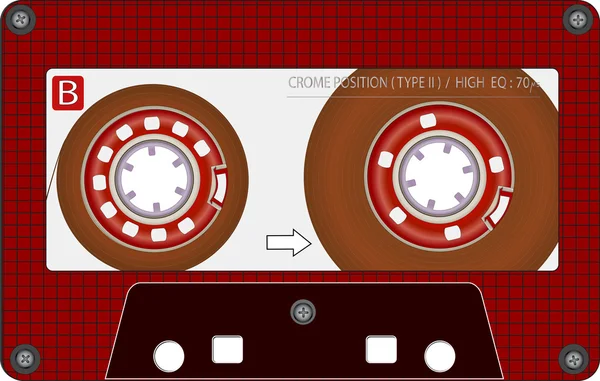 Tape Kaset Audio - Stok Vektor