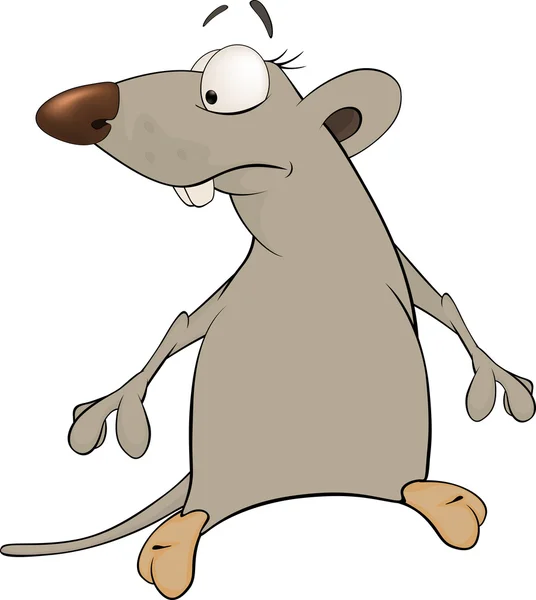 Крысиный мультфильм — стоковый вектор