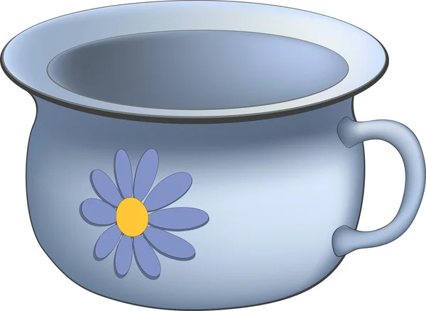 Oude chamberpot — Stockvector