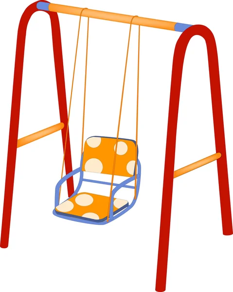 The children's swing — Stock Vector