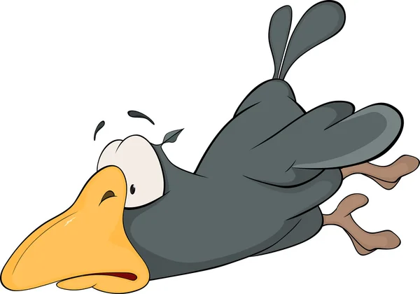Dibujos animados Raven — Vector de stock
