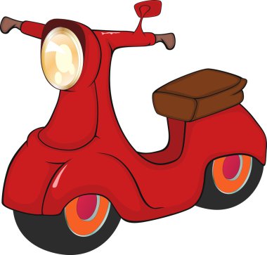 Kırmızı motosiklet