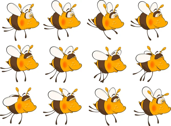 Bees cartoon — Stock Vector