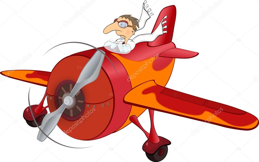 The old plane and the pilot Stock Vector Image by ©liusaart #44631641 The old plane and the pilot Stock Vector Image by ©liusaart #44631641