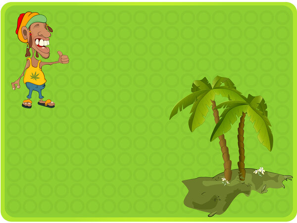 African man rastaman