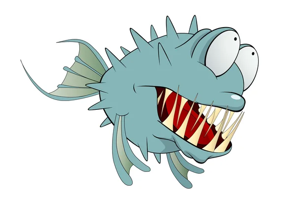 Cartoon balloonfish — Stockvector