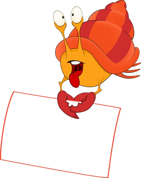 空的空白卡通肉蟹 — 图库矢量图片