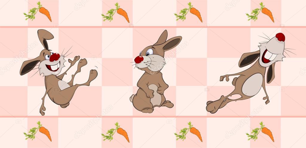Wallpaper with rabbits