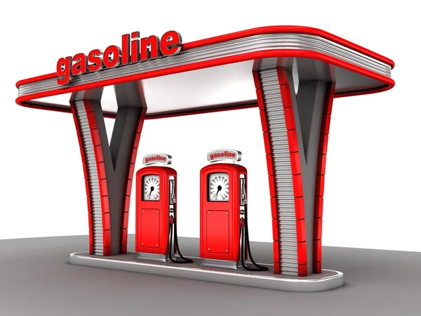 A benzinkút — Stock Fotó