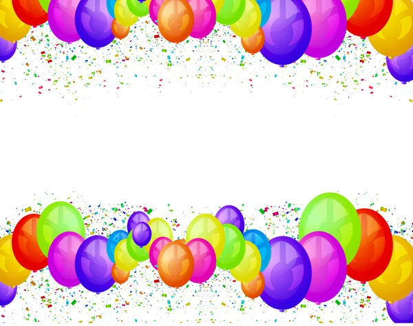 Luftballons Party Hintergrund — Stockvektor