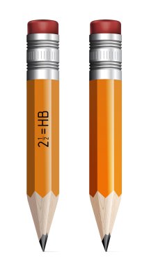 Pencil on a white background clipart