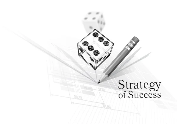 Başarı için strateji — Stok Vektör
