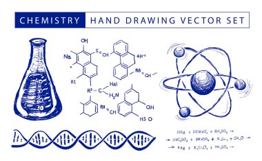 Chemistry hand drawing clipart
