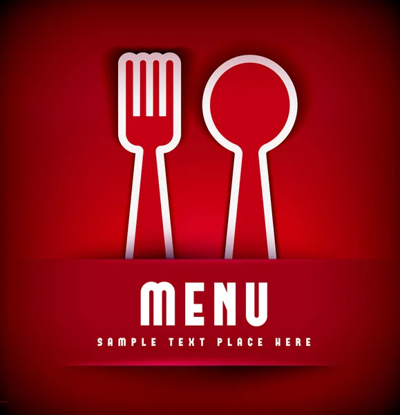 Restaurante Menú Tarjeta Plantilla diseño — Vector de stock