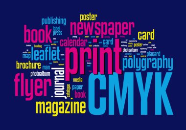 Printing Word Cloud clipart