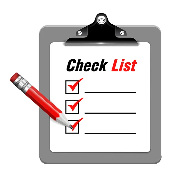 Vectorillustratie van checklist — Stockvector