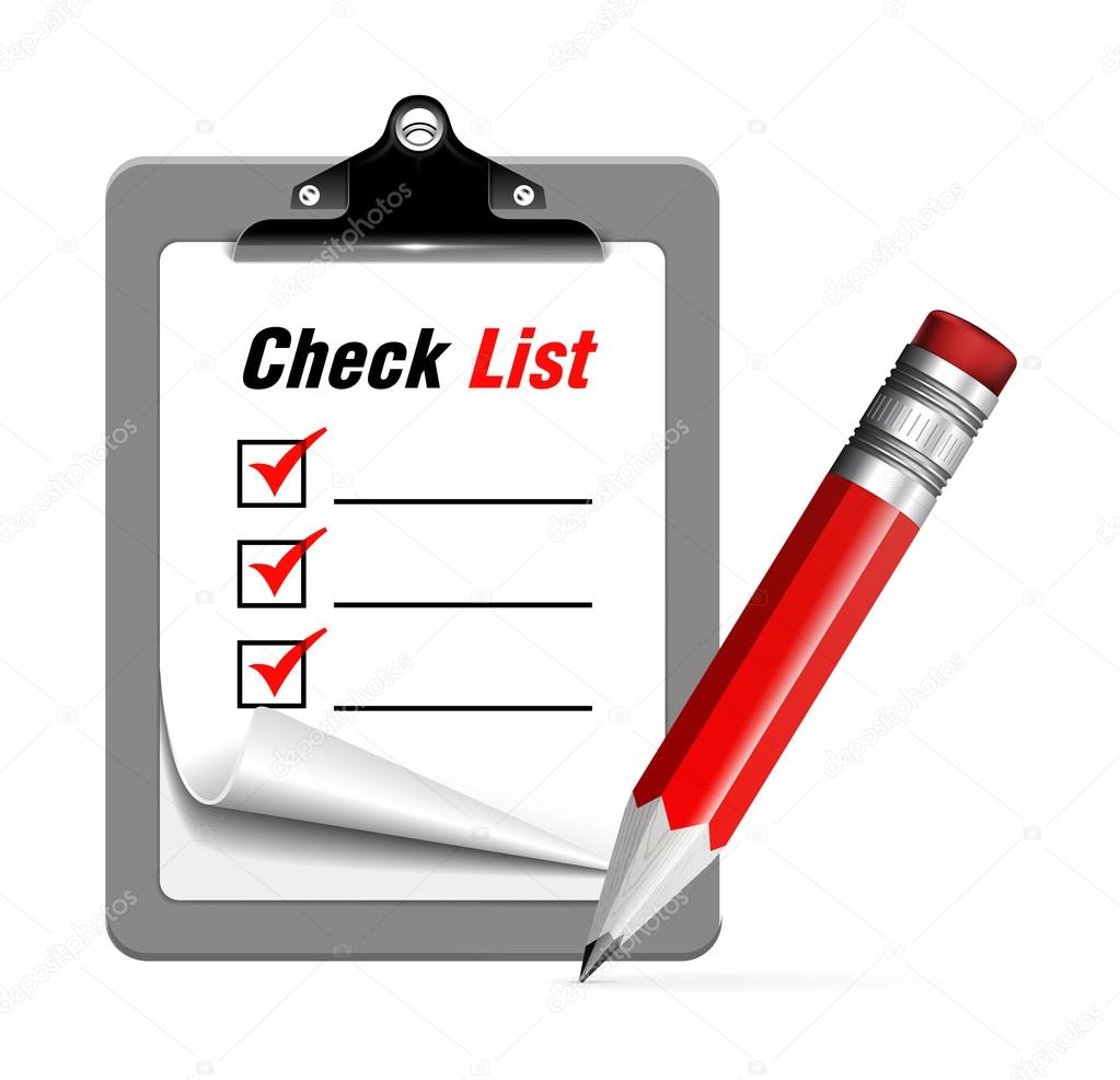 Vector illustration of check list