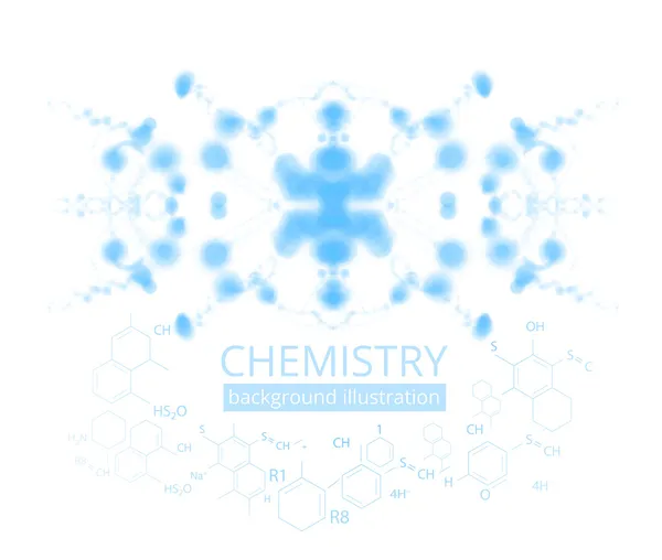 Molecule illustration — Stock Vector