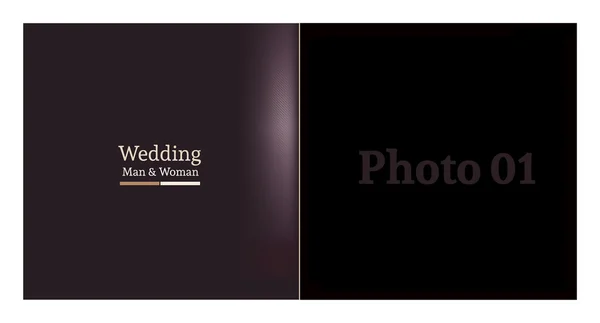 Hochzeitsalbum-Design-Attrappe — Stockfoto