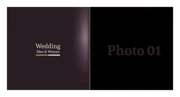 Wedding album design mock-up Stock Photo