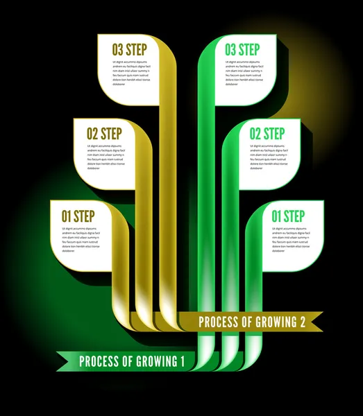 Proceso de infografía — Archivo Imágenes Vectoriales