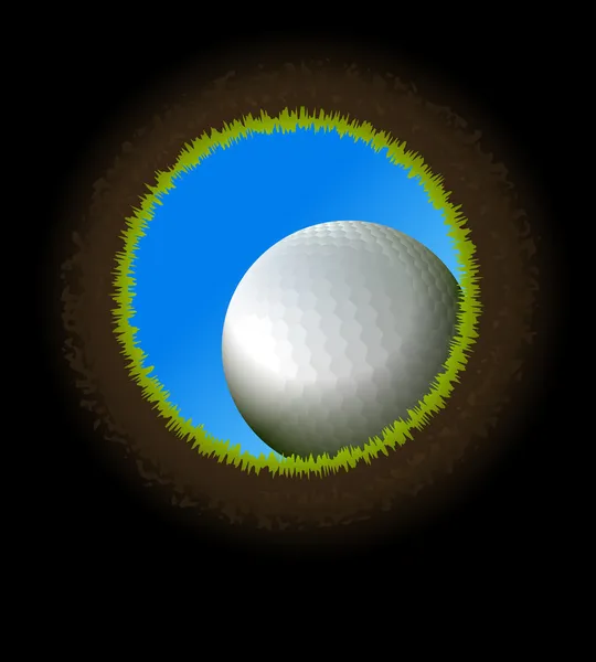 Golf ball. — Stock Vector