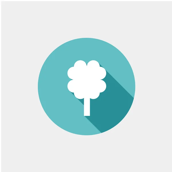 Abstrakte Baum-Symbol-Illustration. flacher Designstil — Stockvektor