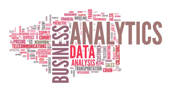 Illustration de l'analyse d'entreprise analytique — Image vectorielle